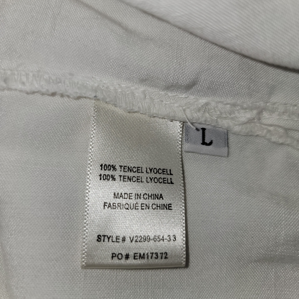 Chelsea & Violet size large 100% Tencel Lyocell off the shoulders blouse - Picture 2 of 13